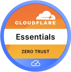 Cloudflare Zero Trust Essentials certificate badge